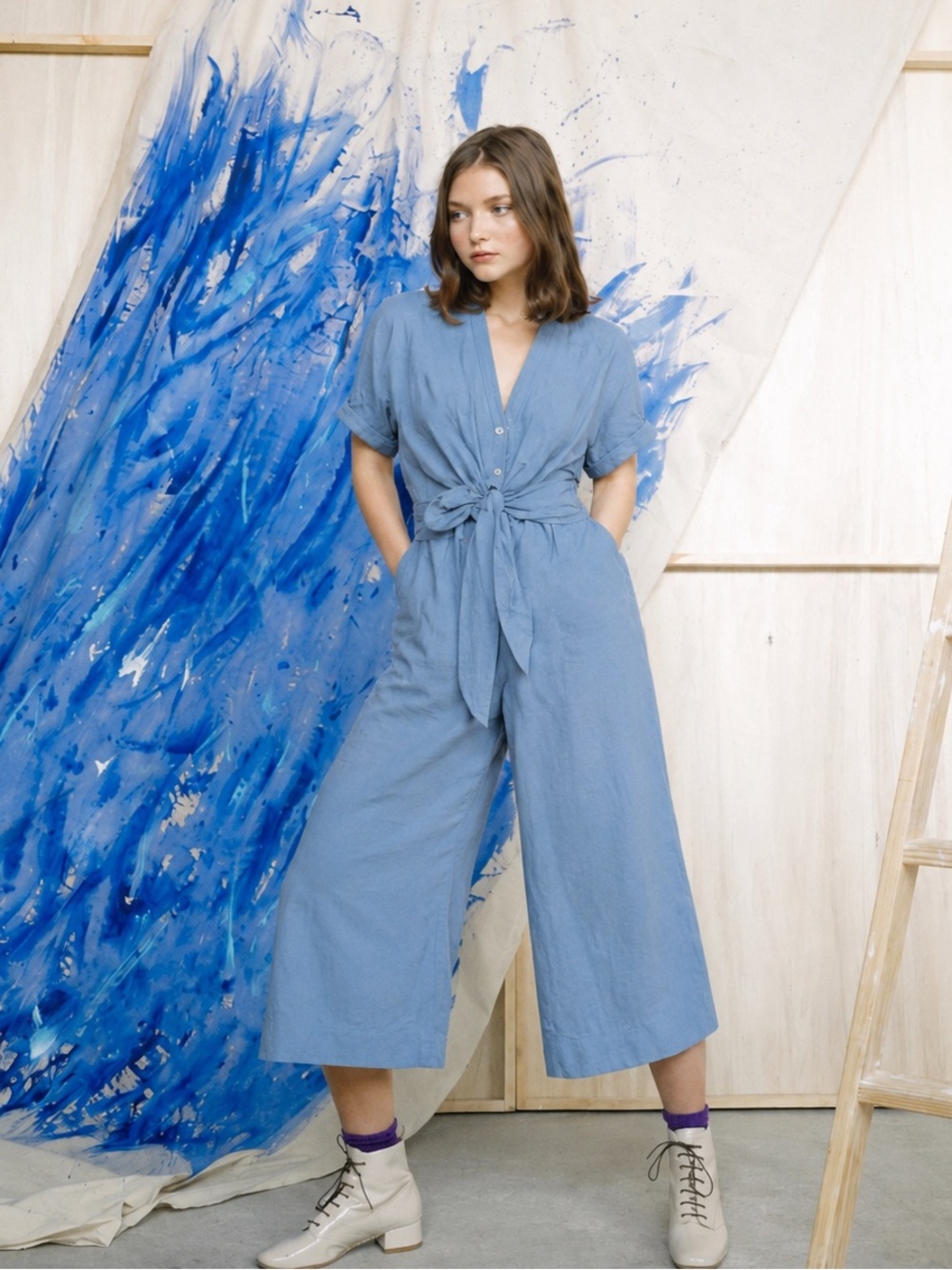 Heinui cotton jumpsuit small